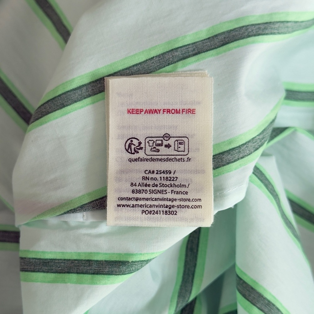 Brand New Shirt Cotton Summer Dress. Brand: American Vintage. Retail price: $279 - Picture 11 of 16